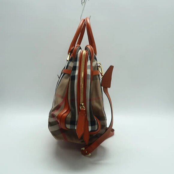 Burberry Brown Cloth Tote 633-041825 - Picture 4 of 12